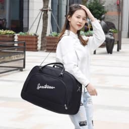 A lightweight suitcase suitable for carrying Large Capacity Students Folding Travel Bag Suitcase
