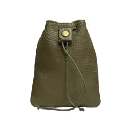 New Cow Leather Women's and Men's Drawstring Change Vintage Coin Bag Headphone Strap Purse Storage Bag For Man And Woman