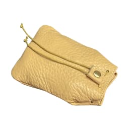 New Cow Leather Women's and Men's Drawstring Change Vintage Coin Bag Headphone Strap Purse Storage Bag For Man And Woman