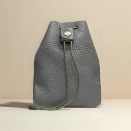New Cow Leather Women's and Men's Drawstring Change Vintage Coin Bag Headphone Strap Purse Storage Bag For Man And Woman