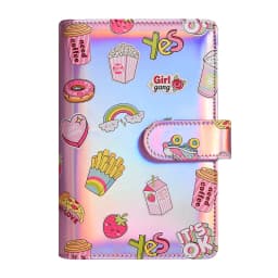 New A6 Cute Laser Money Budget Planner Binder Zipper Envelopes Cash Envelopes For Budgeting Money Organizer For Budget Binder