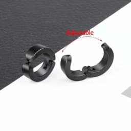 Anime Chainsaw Man Earrings Yoshida Hirofumi Stainless Steel Ear Bone Clip for Women Men Cosplay Jewelry Accessories