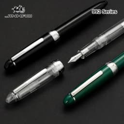 12 Colors JINHAO 992 Fountain Pen Silver Clip Luxury Writing Ink Pens Student Business Office School Supplies Stationery PK 82