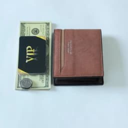 Men's Fashion Business Short Wallet With Card Slots Horizontal Soft PU Leather Wallet