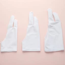2-finger Breathable and Non-slip Drawing Gloves for Touch Resistant Digitizer Boards