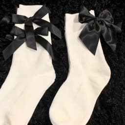 Women Socks Spring Summer White Japanese Cute Kawaii Harajuku Sweet Style Lolita Bowknot Female Short Crew Socks Girl Gift Soks