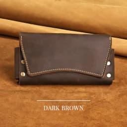 1pcRetro Genuine Leather Men's Waist Bag, Two ways to Wear, with a Leather Clip, Multifunctional Phone Bag, Zero Wallet