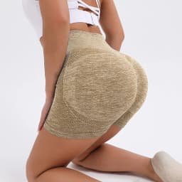 Women Sports Fitness Shorts High Waist Abdomen Breathable Elastic Hip Peach Yoga Pants Leggings For Cycling Jogging 2024 New