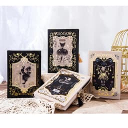 Gothic Series Retro Notebook Classic Design Color Page Illustration Hardcover Diary Young Rrtists Notepad