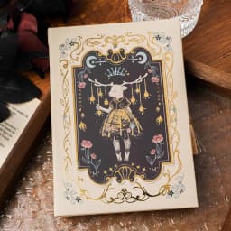 Gothic Series Retro Notebook Classic Design Color Page Illustration Hardcover Diary Young Rrtists Notepad