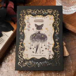 Gothic Series Retro Notebook Classic Design Color Page Illustration Hardcover Diary Young Rrtists Notepad