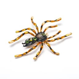 Animal Spider Enamel Brooch Insect Rhinestone Lapel Pin Unisex Clothes Button Metal Jewelry Boyfriend Gifts