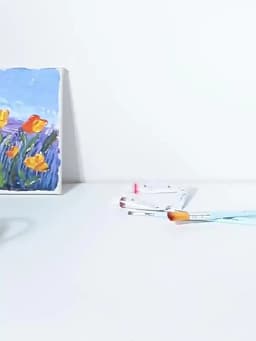 Multi-Use Paint Brush Basin with Brushes Holder,Washer,Trays,Palette Box-Artist Cleaner Cup for Watercolor Oil Painting with Lid