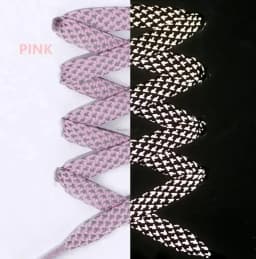 3M Reflective Flat Shoelaces for Sneakers Colorful Reflective Shoe Laces Luminous Shoelace 100/120/140/160CM Shoestrings 1 Pair