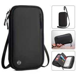 Travel Wallet Passport Holder Travel Documents Organizer Durable Waterproof Passport Case with RFID Blocker for Women Men