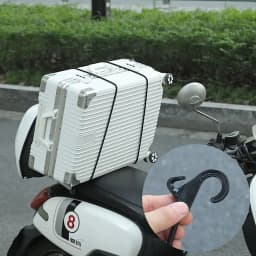 with The Hook Bungee Cord Durable 1m Black Trolley Strap Luggage Cart Strap Luggage Cart Bike