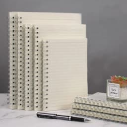 80Sheets A5/B5/A4 Spiral Coil Notebook Flip Over Thickened Grids/Blank/Horizontal Line Notepad Journal Diary Sketchbook