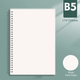 80Sheets A5/B5/A4 Spiral Coil Notebook Flip Over Thickened Grids/Blank/Horizontal Line Notepad Journal Diary Sketchbook