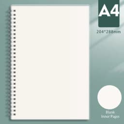 80Sheets A5/B5/A4 Spiral Coil Notebook Flip Over Thickened Grids/Blank/Horizontal Line Notepad Journal Diary Sketchbook