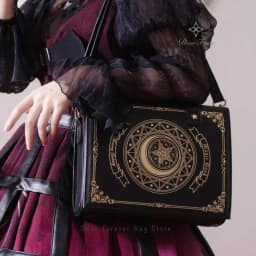 Y2K Magic Book Lolita Ita Bag Gothic Shoulder Bag Girls Transparent Pocket Cute Crossbody Handbags Women's Mini Backpacks Purse