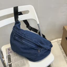 High quality Denim Waist Bag College Style Crossbody Chest Pack Casual Street Fanny Pack Unisex Shoulder Bag Teenager Chest Bags