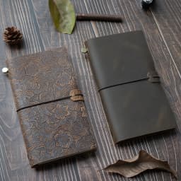 New Notebook 100% Genuine Leather Diary Handmade Vintage Cowhide Sketchbook Notepad TN Traveler Portable Notebook Cove