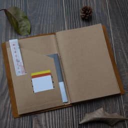 New Notebook 100% Genuine Leather Diary Handmade Vintage Cowhide Sketchbook Notepad TN Traveler Portable Notebook Cove