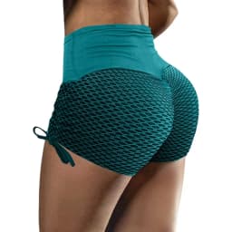 2024 European and American Amazon Spring/Summer New Elastic Jacquard Pants Spliced Slim Fit Yoga Sports Bottom Shorts for Women