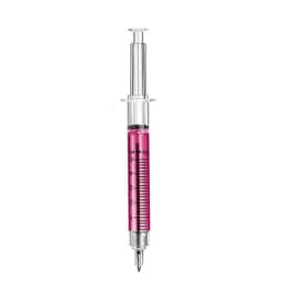 24Pcs Novelty Lifelike Syringe Pen Peculiar Shape Cute Stationery Ballpoint Pens Bullet 5mm Children Gift Prizes Ballpen