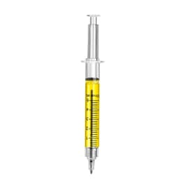 24Pcs Novelty Lifelike Syringe Pen Peculiar Shape Cute Stationery Ballpoint Pens Bullet 5mm Children Gift Prizes Ballpen
