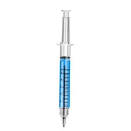 24Pcs Novelty Lifelike Syringe Pen Peculiar Shape Cute Stationery Ballpoint Pens Bullet 5mm Children Gift Prizes Ballpen