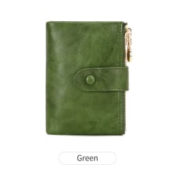 Minimalist Women's Wallet Short Three Layer Large Capacity Double Zipper Card Holder ID Card Credit Bank Card Holder Money Bag