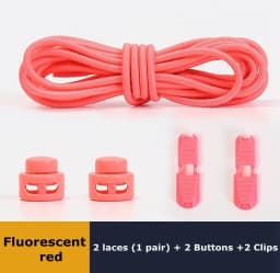 No Tie Shoe Laces Suitable for All Shoes Round Spring Lock Elastic Shoelaces Quick Wear in 1 Second Hiking Sports Lazy Shoelace