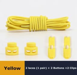 No Tie Shoe Laces Suitable for All Shoes Round Spring Lock Elastic Shoelaces Quick Wear in 1 Second Hiking Sports Lazy Shoelace