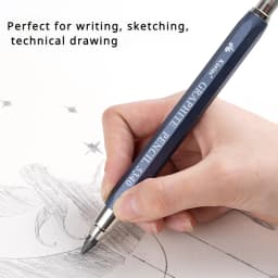 Sketch up 5.6mm Mechanical Graphite Pencil Clutch with Built Sharpener for Woodworking Architect Art Painter Drawing Drafting