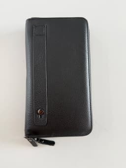 Business RFID Men's Handbag New Double Zipper Large Capacity Men's Wallet High Quality PU Leather Multi Functional Men's Card Ba