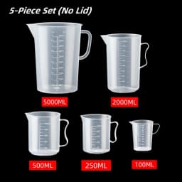 100-5000ml Thickened Plastic Measuring Cup with Scale Food Grade Measuring Cup Experimental Measuring Cup Beaker Plastic Cup