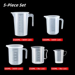 100-5000ml Thickened Plastic Measuring Cup with Scale Food Grade Measuring Cup Experimental Measuring Cup Beaker Plastic Cup