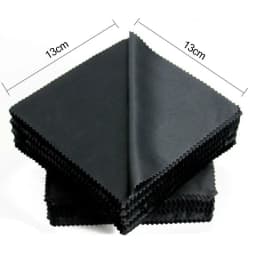 1/20/100/300 pcs/lot Black Microfiber Sunglasses Eyeglasses Cleaning Cloth 13*13cm Glasses Eyewear Clean Lens Cloth Accessories