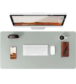 Large Mouse Pad,Office Desk Mat, Leather Desk Pad Protector, Non-Slip PU Leather Desk Blotter, Laptop Desk Pad
