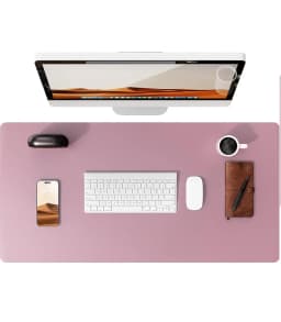 Large Mouse Pad,Office Desk Mat, Leather Desk Pad Protector, Non-Slip PU Leather Desk Blotter, Laptop Desk Pad