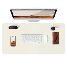 Large Mouse Pad,Office Desk Mat, Leather Desk Pad Protector, Non-Slip PU Leather Desk Blotter, Laptop Desk Pad