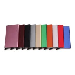 Rfid Credit Card Holder Metal Thin Slim Smart Wallet Men Women Wallets Pop Up Minimalist Small Black Purse Mini Walets for Men