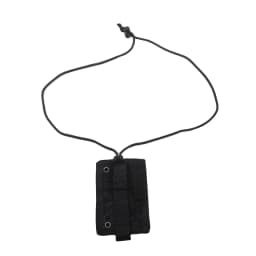 Tactical ID Card Holder Hook Loop Patch Tour Guide Badge Holders Outdoor Travel Pouch Pen Purse and Nylon Lanyard