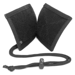 Tactical ID Card Holder Hook Loop Patch Tour Guide Badge Holders Outdoor Travel Pouch Pen Purse and Nylon Lanyard