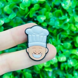 1-10Pcs Cook Cow Ham Croissant Children Garden Shoes Charms Buckle Italia Spain Clog Accessories DIY Party Gifts