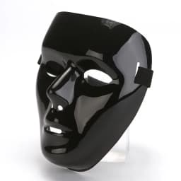 Halloween Black Street Dance Mask Pure Black Mask Masquerade Dancer Ghost Step Mask Halloween Street Dance Mask