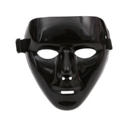 Halloween Black Street Dance Mask Pure Black Mask Masquerade Dancer Ghost Step Mask Halloween Street Dance Mask