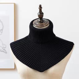 Women Winter Knitted Cotton Fake Collar Scarf Women Warm Turtleneck Neck Warmer Detachable Winter Windproof Scarf 36*28cm