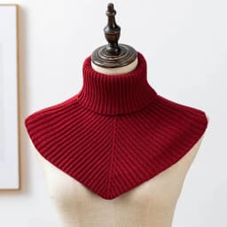Women Winter Knitted Cotton Fake Collar Scarf Women Warm Turtleneck Neck Warmer Detachable Winter Windproof Scarf 36*28cm